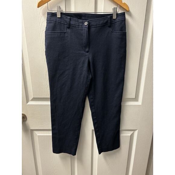 Ladies Anne Klein Navy Pants Size Small - Picture 1 of 8